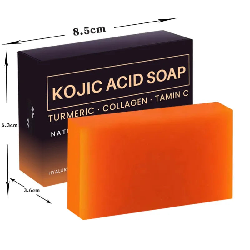 Brightening Skin Color Handmade Turmeric Kojic Acid Soap