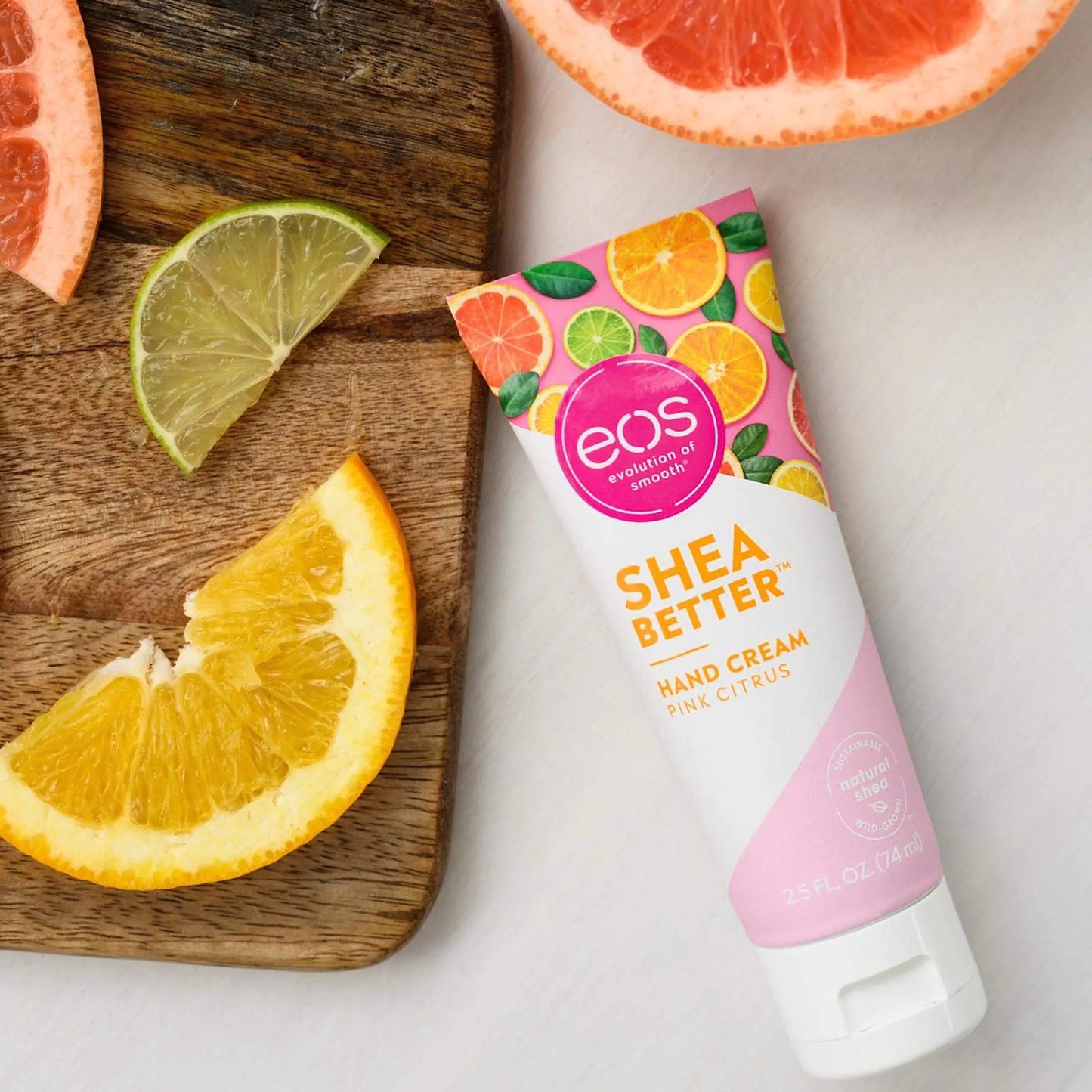 eos Hand Cream - Pink Citrus | Natural Shea Butter Hand Lotion and Skin Care | 24 Hour Hydration with Oil | 2.5 oz,2040872 2.5 Fl Oz (Pack of 1)